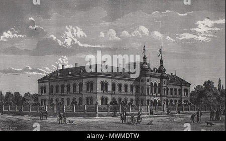 . Inglese: Patriarcato palace a Sremski Karlovci (sede del Patriarcato ortodosso serbo di Karlovci), intorno al 1890. Српски / Srpski: Patrijaršija u Sremskim Karlovcima (sedište srpske pravoslavne Karlovačke patrijaršije), oko 1890. circa 1890. Sconosciuto 471 Patrijarsija Sremski Karlovci 1890 Foto Stock