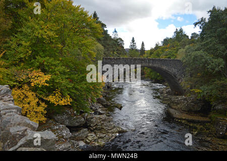 Invermoriston cade, altopiani, Scozia Foto Stock