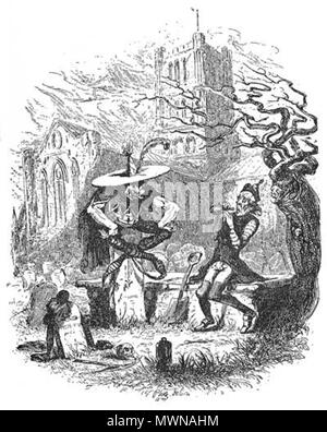 . Inglese: Pickwick Papers, Goblin e il Sexton . 1837. Hablot Knight Browne (1815-1882) nomi alternativi Phiz Descrizione artista britannico, illustratore e incisore artista inglese, famoso come Phiz, illustratore di libri di Charles Dickens, Charles leva e Harrison Ainsworth Data di nascita e morte 12 Luglio 1815 8 luglio 1882 Luogo di nascita e morte Lambeth Londra periodo di lavoro 1836-1882 sede di lavoro London Authority control : Q2737410 VIAF: 54219103 ISNI: 0000 0000 8132 7611 ULAN: 500018295 LCCN: N50042827 NLA: 36433249 WorldCat 482 Pickwick Papers, Le lutin et le bedeau24 Foto Stock