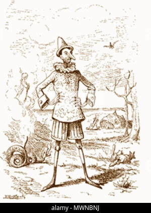 . Italiano: Le avventure di Pinocchio visto da Enrico Mazzanti, Firenze, 1883 . 8 ottobre 2005 (originale data di caricamento). Enrico Mazzanti (1852-1910) 485 Pinocchio visto da Enrico Mazzanti (1883) Foto Stock