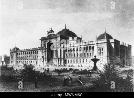 . Design per il Parlamento tedesco (Reichstag). 1872. Ludwig Bohnstedt 516 ReichstagBohnstedt Foto Stock