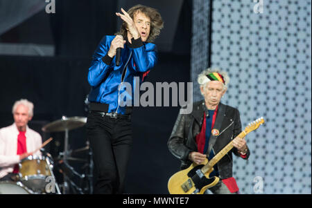 Il Rolling Stones eseguendo a St. Mary's Stadium in Southampton 2018 Foto Stock