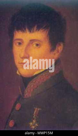 . La vernice rappresentano Rafael del Riego (1785 - 1823) . Xix secolo. Sperduta 511 Rafael del Riego2554 Foto Stock