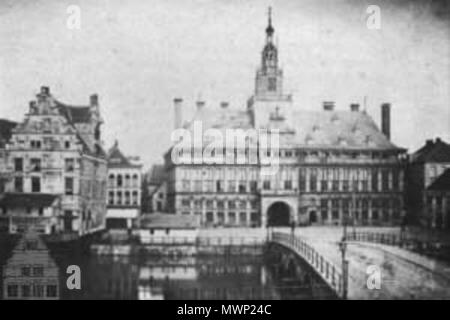 . Il municipio di Emden intorno al 1880 . Il 20 settembre 2006. Pixelfehler 16:17, 20 September 2006 (UTC) 513 Rathausemdenhist Foto Stock