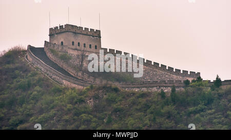 La Grande Muraglia a Juyongguan Pass, Bdadaling, Cina Foto Stock