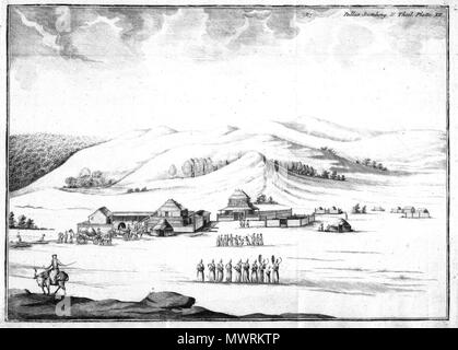 540 Sammlungen historischer Nachrichten über die mongolischen Völkerschaften - accampamento mongolo Foto Stock