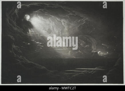 . Inglese: la creazione della luce da parte di John Martin, parte delle illustrazioni per il Paradiso Perduto di John Milton . 1824. John Martin (1789-1854) nomi alternativi John Martin ho; Giovanni, mi Martin; J. Martin; Martin Descrizione inglese pittore e incisore, Data di nascita e morte 19 Luglio 1789 17 febbraio 1854 Luogo di nascita e morte Haydon Bridge Douglas posizione Lavoro Inghilterra competente controllo : Q937096 VIAF: 92133015 ISNI: 0000 0000 8164 7113 ULAN: 500023063 LCCN: N50040933 WGA: MARTIN, Giovanni WorldCat 594 La creazione della luce - John Martin Foto Stock