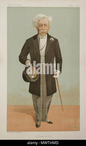 587 Boson de Talleyrand-Périgord Vanity Fair 1 Agosto 1895 Foto Stock