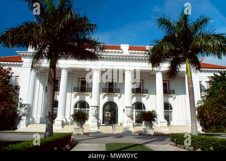 Palm Beach Florida, Whitehall, costruito 1902 anni dorati proprietà ora Henry Flagler Museo, storia, mostra collezione mostra, promuovere, prodotti disp Foto Stock