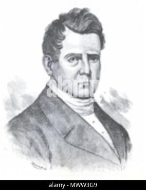 . Inglese: Thomas Meredith (7 luglio 1795-13 novembre 1850) era un autorevole pastore battista, uno dei fondatori del Battista Convenzione dello Stato della Carolina del Nord (BSCNC), e il fondatore ed editore del Biblico quotidiano del registratore . Sconosciuto 605 Thomas Meredith (1795 - 1850) Foto Stock
