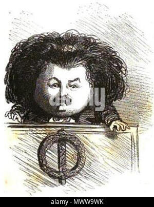 . Français : Caricatura de Laurent Antoine Pagnerre vers 1848-49, par Cham. 1850. Cham (Amédée de Noé) 463 Pagnerre par Cham Foto Stock