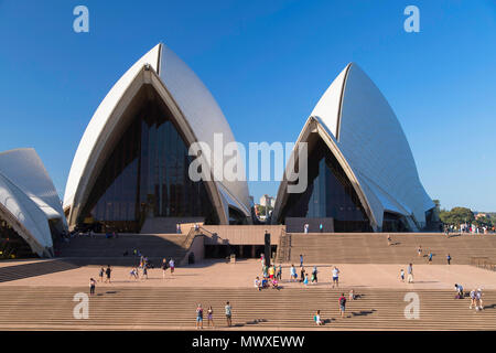 Sydney Opera House, Sito Patrimonio Mondiale dell'UNESCO, Sydney, Nuovo Galles del Sud, Australia Pacific Foto Stock