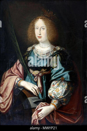 . Inglese: Eleonora Gonzaga (1598-1655) . Il 15 febbraio 2010. Sconosciuto 183 Eleanora Gonzaga con frondosi rametto Foto Stock