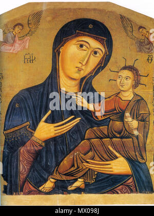 . Inglese: Enrico di Tedice. Madonna col Bambino e angeli causa, meta del XIII secolo, Pisa, chiesa di Santa Maria Madre della Chiesa . Il 10 febbraio 2016, 22:18:09. Anonimo 191 Enrico di Tedice. Madonna col Bambino e angeli causa, meta del XIII secolo, Pisa, chiesa di Santa Maria Madre della Chiesa Foto Stock