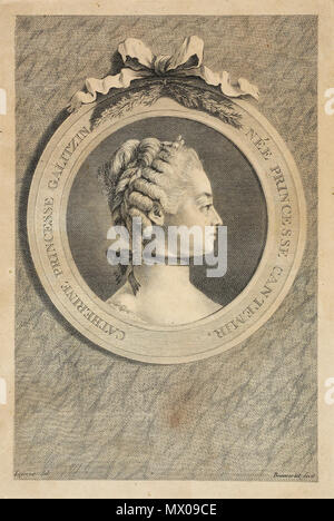 . Provenienza: Cyrille et Vera Narychkine, rotocalcografia située dans le boudoir et le Grand Salon de la Villa Narischkine à Biarritz . Il XVIII secolo. Anonimo 182 Ekaterina Dmitrievna Golitsyna Foto Stock