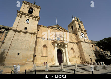 La Co-Cattedrale di San Giovanni la Chiesa, Valletta, Malta Foto Stock