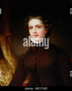 . Inglese: Ritratto di Anne Lister (1791-1840), da Joshua Horner, ca. 1830 . circa 1830. Ritratto di Joshua Horner 374 Lister anne Foto Stock