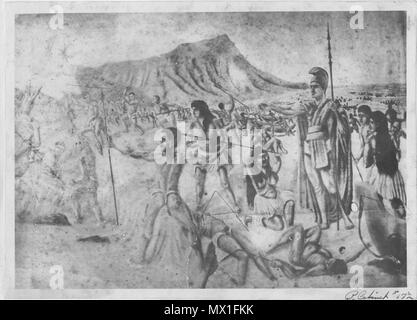 . Inglese: Kamehameha io andare in battaglia. non dato. Sconosciuto 334 Kamehameha io andare in battaglia (PP-97-5-003) Foto Stock