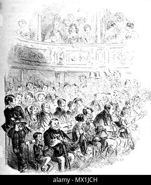 . Inglese: il sig. Guppy la desolazione Phiz (Hablot K. Browne) 1853 Attacco 4 1/8 x 4 1/8 pollici su una pagina di 8 7/16 x 5 pollici rivolta p. 121 di Dickens's Bleak House . 6 febbraio 2012, 15:14:33. Hablot Knight Browne (Phiz) 428 Mr Guppy la desolazione Foto Stock