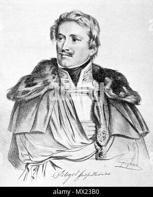 . Polski: Karol Szlegel (1802-1832) . circa 1832. De Villain 584 Szlegel2 Foto Stock