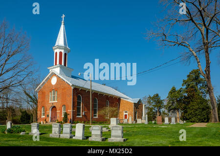 San Paolo Chiesa Episcopale, 6750 Fayette Street, Haymarket, Virginia Foto Stock