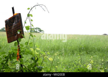 POSTED proprietà privata segno Foto Stock