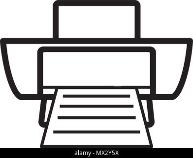 Icona stampante template vettoriale Illustrazione Vettoriale