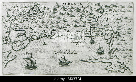 . Inglese: Giuseppe Rosaccio. Viaggio da Venezia a Costantinopoli : per mare e per terra & insieme quello di Terra Santa, Venezia, Giacomo Franco, 1598 . 1598. Giuseppe Rosaccio (1530-1620) Descrizione geografo italiano medico e data di nascita e morte 1530 1620 competente controllo : Q16116881 VIAF: ISNI 92131: 0000 0001 0861 3205 LCCN: N87864044 NLA: 40561068 GND: 125001916 WorldCat 32 Albania - Giuseppe Rosaccio - 1598 Foto Stock