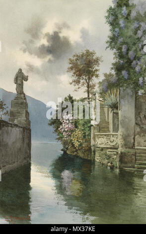 . Tedesco: Steintreppe zum Seeufer . dal 1925. Alberto Prosdocimi (1852-1925) 33 Alberto Prosdocimi Steintreppe zum Seeufer Foto Stock