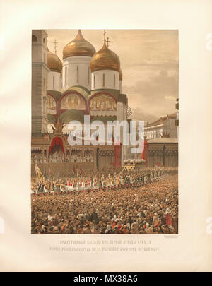 . Русский: Описание священного коронования государя императора Александра III . 1880 l. Коллектив авторов 35 Alexander III di Russia della incoronazione album 12 Foto Stock
