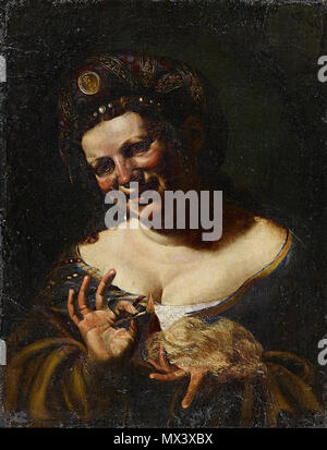 . Deutsch: Allegorische Darstellung des Feuers. Italienisch, 17. Jh. Öl auf Leinwand. 67 x 51 cm. Il XVII secolo. 39 sconosciuto Allegorie des Feuers italienisch 17 Jh Foto Stock