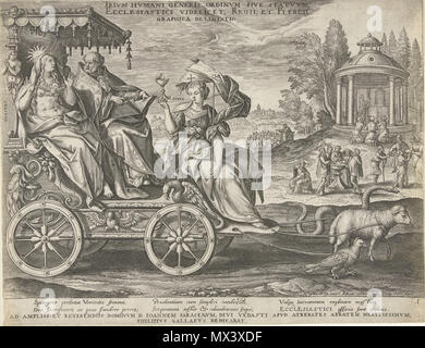. Inglese: Allegoria della prima station wagon, incisi da Adriaen Collaert dopo Maarten de Vos e pubblicato da Philip Galle; dedicato a Jean Sarrazin . prima di 1589. Maerten de Vos (1532-1603) nomi alternativi Maarten de Vos, Marten de Vos Descrizione pittore fiammingo e cassetto Data di nascita e morte 1532 4 dicembre 1603 Luogo di nascita e morte Anversa Anversa periodo di lavoro tra circa 1550 e circa 1603 sede di lavoro Roma (circa 1550-1558), Anversa (1558-1603) Autorità di controllo : Q555022 VIAF: 88877213 ISNI: 0000 0001 2102 9361 ULAN: 500029816 LCCN: N81032181 WGA: VOS, Marten de Foto Stock