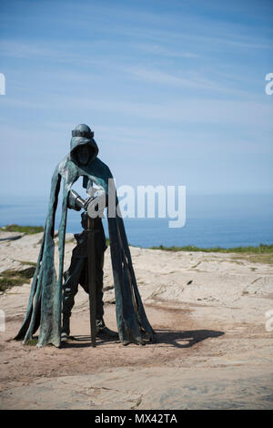 Rubin Eynon della statua Gallos, King Arthur. Foto Stock