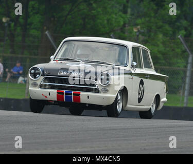 Martin Strommen, Ford Cortina Lotus, Maestri pre-66 touring cars, Maestri storica festa, Brands Hatch, domenica 27 maggio 2018, Brands Hatch, classic Foto Stock