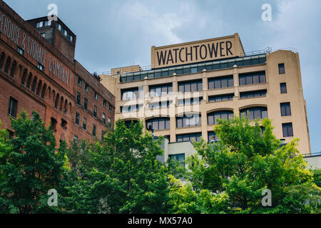 La torre di avvistamento, in DUMBO di Brooklyn, a New York City. Foto Stock