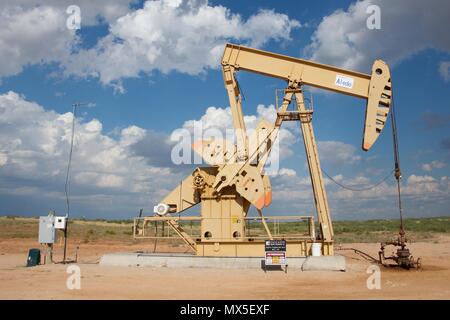 Unità di pompaggio in Midland County, Texas Foto Stock