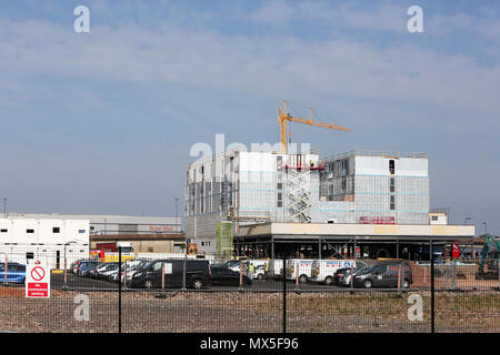 Un nuovo Villaggio Hotel essendo costruito in Bristol, Regno Unito. Foto Stock