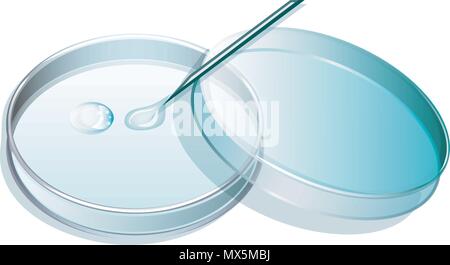 Illustrazione della tecnologia di IVF, ultrasuoni. vettore Illustrazione Vettoriale
