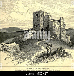 . Inglese: la casa torre del "Castello di zir'in' nel 1880. Da: pittoresche in Palestina, il Sinai e Egitto ([1881-84]), vol II, p.27 . Dal 1881 fino al 1884. Creatore: Woodward, J. D. -- Artista nome aggiuntivo: Wilson, Charles William, Sir, 1836-1905 -- Autore 85 Bilde 2010-05-01 01-27-21 Foto Stock