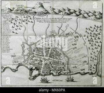 . Inglese: Candia per la terza uolta atta catta dell'armi Ottomane condotte da Esem Gran Visir l'anno 1667 et 1668 - Palmer Roger Earl di Castlemaine - 1669 . 1669. Roger Palmer, 1° Conte di Castlemaine (1634-1705) nomi alternativi Roger Palmer Descrizione diplomat Data di nascita e morte 3 Settembre 1634 1705 competente controllo : Q3439334 VIAF: 56951328 ISNI: 0000 0000 6314 861X LCCN: N84233494 NLA: 35648595 GND: 100068863 WorldCat 110 Candia per la terza uolta atta catta dell'armi Ottomane condotte da Esem Gran Visir l'anno 1667 et 1668 - Palmer Roger Earl di Castlemaine - 1669 Foto Stock