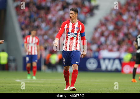 Madrid, Spagna. Il 20 maggio 2018. Fernando Torres (Atletico) Calcio/Calcetto : spagnolo "La Liga Santander' match tra Atletico de Madrid 2-2 SD Eibar All'Wanda Metropolitano stadium di Madrid in Spagna . Credito: Mutsu Kawamori/AFLO/Alamy Live News Foto Stock