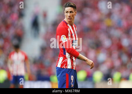 Madrid, Spagna. Il 20 maggio 2018. Fernando Torres (Atletico) Calcio/Calcetto : spagnolo "La Liga Santander' match tra Atletico de Madrid 2-2 SD Eibar All'Wanda Metropolitano stadium di Madrid in Spagna . Credito: Mutsu Kawamori/AFLO/Alamy Live News Foto Stock