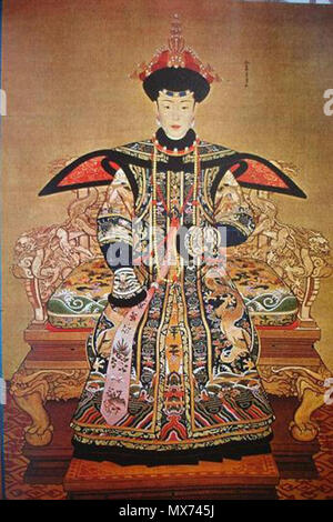 . Il funzionario ritratto imperiale della Dinastia Qing Imperial consorti . Dinastia Qing. Pittore imperiale 141 ShuJia Consort Foto Stock