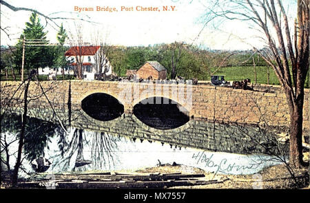 . Inglese: Byram Bridge, Port Chester, Ny . digitalizzati su 2007-06-10, originale dal 1907. scansionati da Dave Parker 107 Byram Bridge, Port Chester, Ny Foto Stock