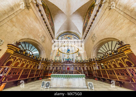 Vista interna della Cattedrale dell Immacolata Concezione di Maria Vergine nella Plaza de la Catedral,l'Avana, Cuba Foto Stock