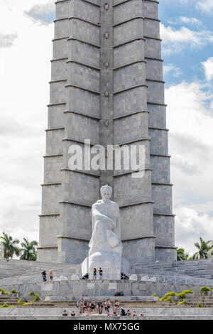 José Martí Memorial nella Plaza de la Revolución, Havana, Cuba Foto Stock