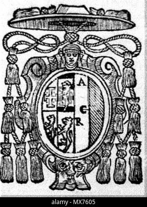 . Inglese: stemma di Francesco Cornaro (Cardinale) . Il 26 giugno 2012. 112 sconosciuto il Cardinale Francesco Cornaro COA Foto Stock