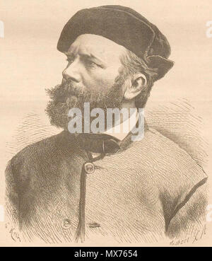 . Albert Wolff. In: Illustriertes Unterhaltungs-Blatt: wöchentliche Beilage zum Darmstädter Tagblatt. Darmstadt, 1886 . 1886. C. Kolb 113 Carl Conrad Albert Wolff Foto Stock