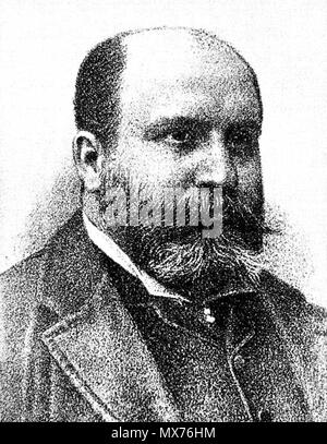 . Español: Carlos María Elías de la Quintana (1841-1907), hacendado, diplomático y político peruano, hijo de Domingo Elías. Fue ministro de Estado en los gobiernos de Andrés A. Cáceres y Remigio Morales Bermúdez. Reproducción de Grabado onu de Evaristo San Cristóval (1848-1900). 3 Luglio 2013 09:33:11. Evaristo San Cristóval (1848-1900) 115 Carlos M Elias 2 Foto Stock