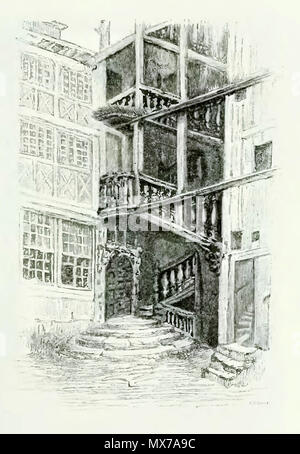 . Français : Maison de la rue du Petit-Salut. 1895. Caroline Commanville 140 Commanville - Negozio di souvenir sur Gustave Flaubert - Illustrazione p. 33 Foto Stock